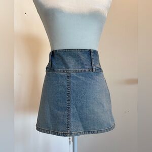 XOXO Blue Denim Mini Skirt